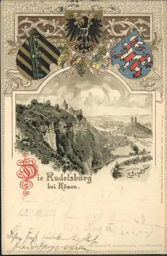 Rudelsburg Wappen Kuenstler E Schotte