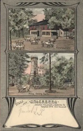Sebnitz Ungerberg Restaurant Prinz Georg Turm