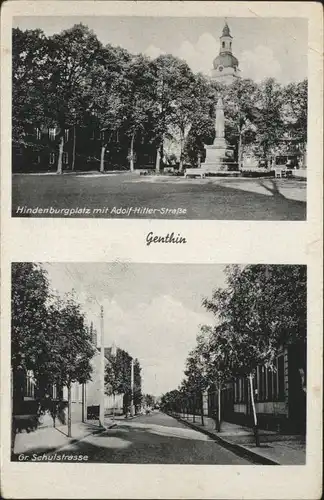 Genthin Hindenburgplatz A.H. Strasse Schulstrasse