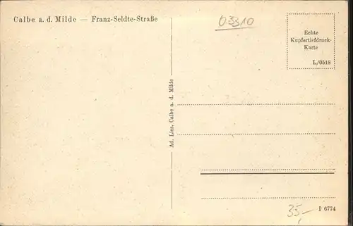 Calbe Milde Franz-Seldte-Strasse Calbe Milde / Kalbe Milde /Altmarkkreis Salzwedel LKR