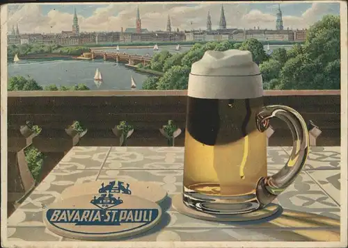 St Pauli Bavaria Bier Bierkrug