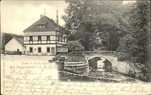 Berggiesshuebel Bad Berggiesshuebel Partie Saechs. Haus