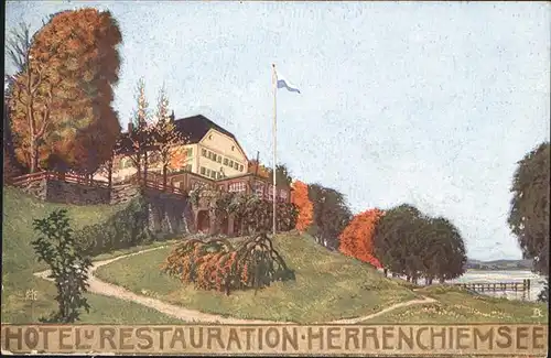 Prien Schlosshotel Herren-Chiemsee Kat. Prien a.Chiemsee