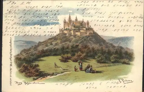 Burg Hohenzollern Kuenstler F Perlberg Kat. Bisingen