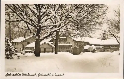 Gruenwald Muenchen Gruenwalder Weinbauer Kat. Gruenwald