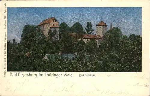 Elgersburg Bad Elgersburg Thueringer Wald Schloss Lunakarte Kat. Elgersburg