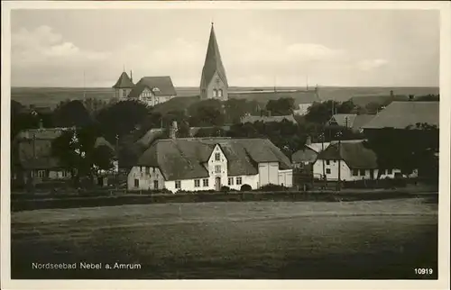 Amrum Nordseebad Nebel Kat. Nebel