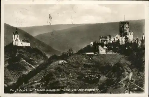 Oberlahnstein Burg Lahneck Allerheiligenberg Kat. Lahnstein