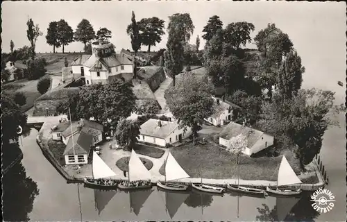 Steinhude Fliegeraufnahme Boot Insel Festung Wilhelmstein / Wunstorf /Region Hannover LKR