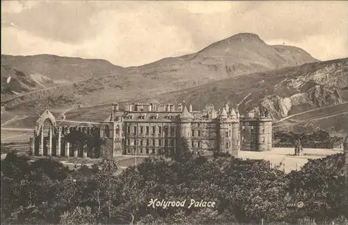 Edinburgh Holyrood Palace Kat. Edinburgh