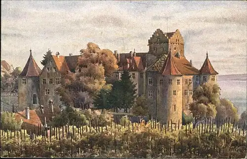 Meersburg Bodensee Schloss Kuenstler V Marschall Kat. Meersburg