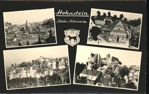 Hohnstein Saechsische Schweiz Fachwerkhaus Kat. Hohnstein