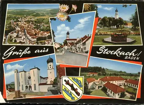 Stockach Baden Stadtwappen Kirche Kat. Stockach