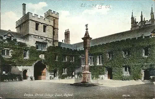 Oxford Oxfordshire Corpus Christi College Quad / Oxford /Oxfordshire