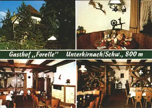 Unterkirnach Gasthof Forelle Kat. Unterkirnach