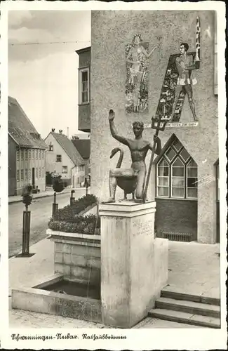 Schwenningen Neckar Rathausbrunnen / Villingen-Schwenningen /Schwarzwald-Baar-Kreis LKR