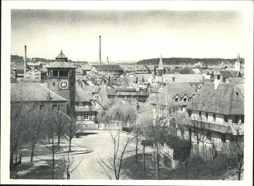 Schwenningen Neckar Teilansicht / Villingen-Schwenningen /Schwarzwald-Baar-Kreis LKR