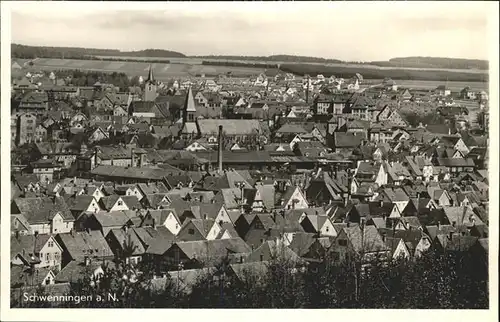 Schwenningen Neckar Totalansicht / Villingen-Schwenningen /Schwarzwald-Baar-Kreis LKR