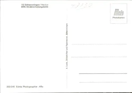 Schwenningen Neckar DRK-Kindererholungsheim / Villingen-Schwenningen /Schwarzwald-Baar-Kreis LKR