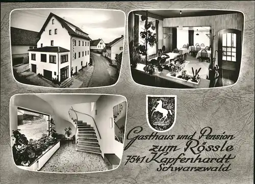 Kapfenhardt Gasthaus Pension zum Roessle Kat. Unterreichenbach