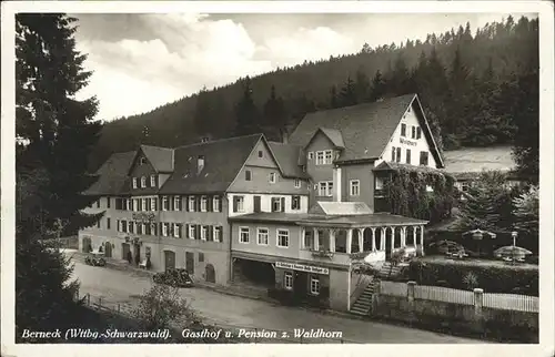 Berneck Altensteig Gasthof Pension Waldhorn Kat. Altensteig