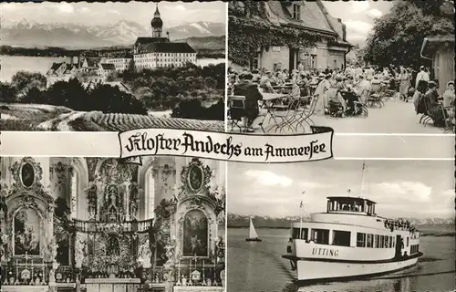 Kloster Andechs Am Ammersee Schiff Utting  Kat. Andechs