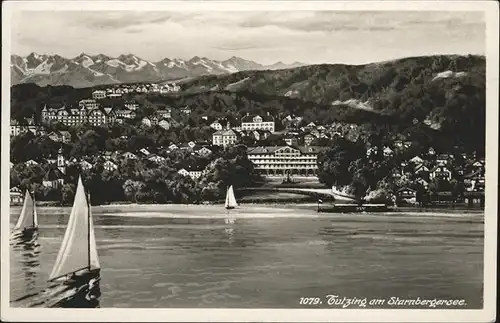 Tutzing Starnbergersee Segelboot Kat. Tutzing