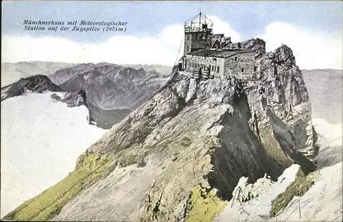 Zugspitze Muenchnerhaus Meteorologischer Station Kat. Garmisch-Partenkirchen