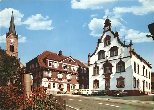 Oberharmersbach Rathausplatz Kat. Oberharmersbach