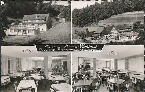 Berneck Altensteig Gasthaus Pension Waldlust Kat. Altensteig