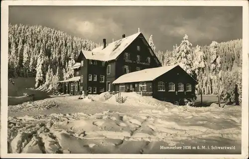 Mummelsee Winterlandschaft Kat. Seebach