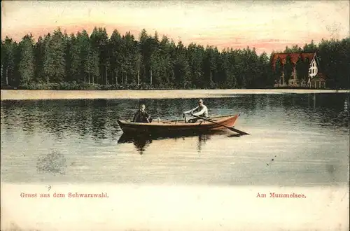 Mummelsee Bootsfahrt Ruderboot Kat. Seebach