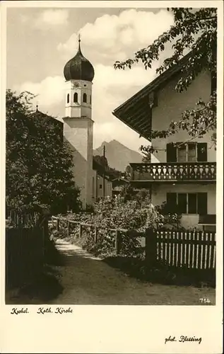 Kochel See kath. Kirche / Kochel a.See /Bad Toelz-Wolfratshausen LKR