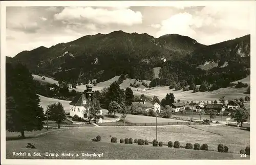 Kochel See Ev. Kirche
Rabenkopf / Kochel a.See /Bad Toelz-Wolfratshausen LKR