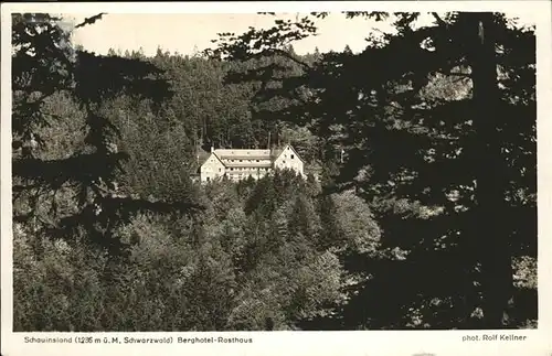 Schauinsland Schwarzwald Berghotel Kat. Oberried