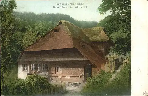 Glottertal Kuranstalt Glotterbad Bauernhaus Kat. Glottertal