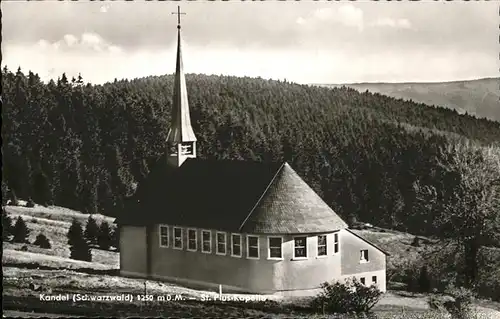 Kandel Waldkirch Breisgau St. Pius-Kapelle Kat. Waldkirch