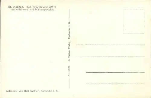 St Maergen Hoehenluftkurort Wintersportplatz Kat. St. Maergen