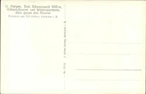 St Maergen Hoehenluftkurort Wintersportplatz Thurner Kat. St. Maergen