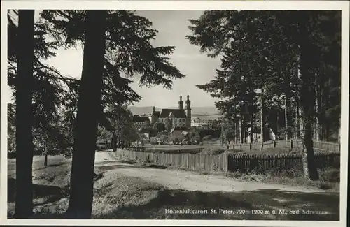 St Peter Schwarzwald Hoehenluftkurort Kat. St. Peter