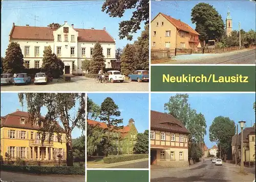 Neukirch Lausitz Autos Rat der Gemeinde Kinderkrippe Lessingschule Kat. Neukirch Lausitz
