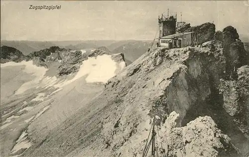 Zugspitze Zugspitzgipfel Kat. Garmisch-Partenkirchen