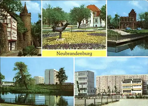Neubrandenburg Wiekhaus Moenchenturm Stadtpark Kat. Neubrandenburg