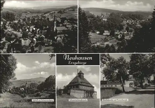 Neuhausen Erzgebirge Dachsbaude Schloss Schwartenburg Kat. Neuhausen Erzgebirge