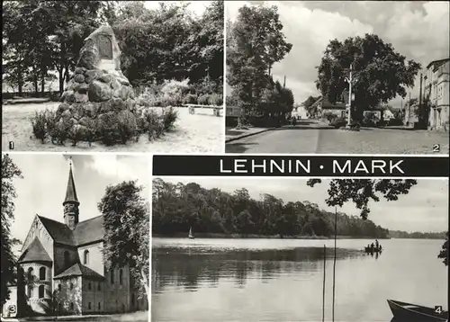 Lehnin Mark Willibald-Alexis-Stein Otto-Nuschke-Platz Kat. Kloster Lehnin