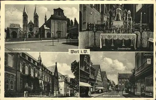 Werl Westfalen Kirche Ursulinenkloster Walburgisstrasse Gnadenaltar / Werl /Soest LKR