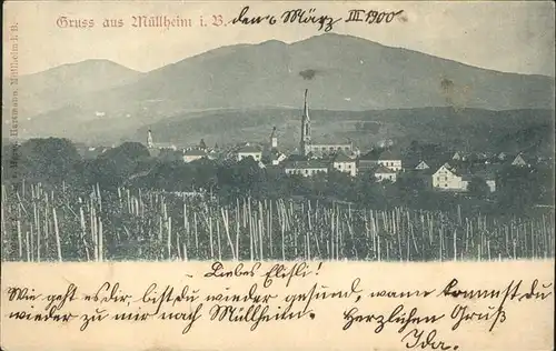 Muellheim Baden  Kat. Muellheim
