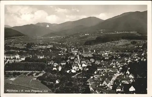 Muellheim Baden Fliegeraufnahme  Kat. Muellheim