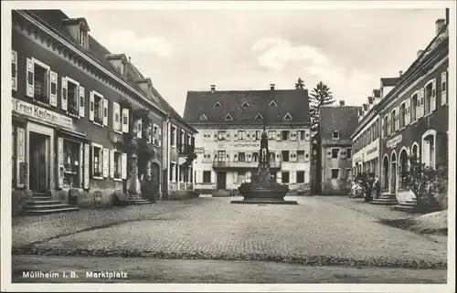 Muellheim Baden Marktplatz Kat. Muellheim