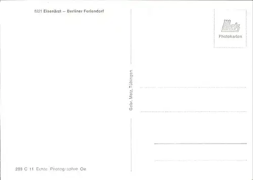 Eisenaerzt Berliner Feriendorf Kat. Siegsdorf
